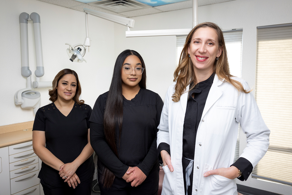 Three D-Dental dentists in their Denver, Colorado office