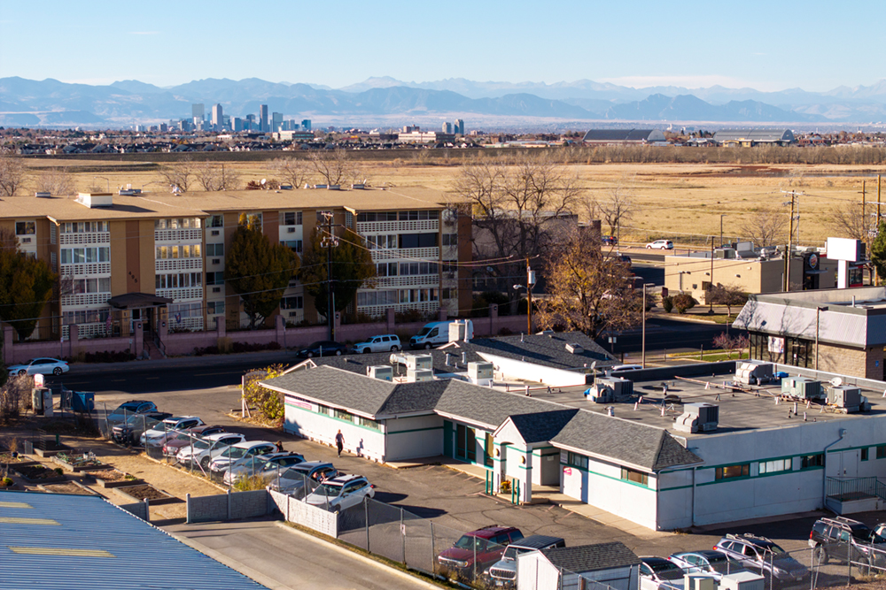 Outside view of D-Dental dentist office in Denver, CO